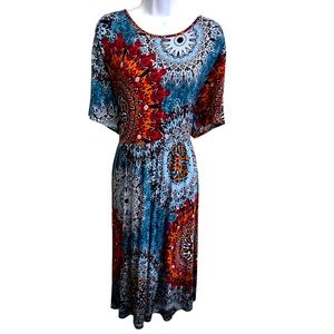 Mandala T-Shirt Dress - Size 3X
